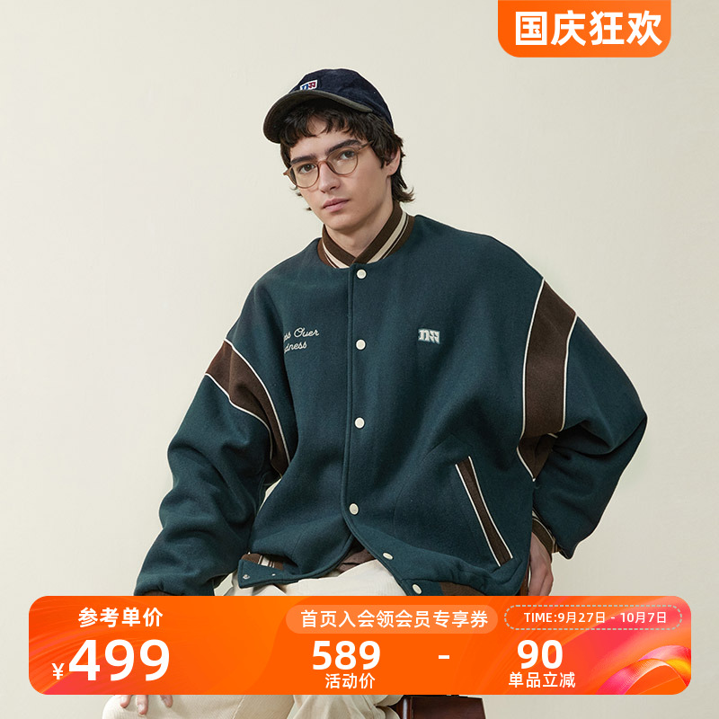 NOTHOMME70%羊毛棒球服外套