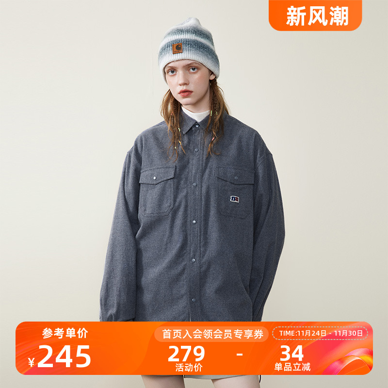 NOTHOMMElogo绣标磨毛衬衫