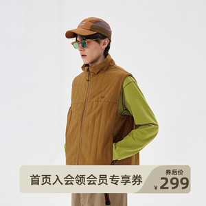 NOTHOMME 3M新雪丽山系轻量户外秋冬绗缝保暖棉服宽松立领马甲男