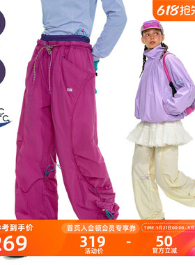 NOTHOMME户外C6防泼水轻量休闲攀岩裤弧线分割抽绳宽松运动长裤女
