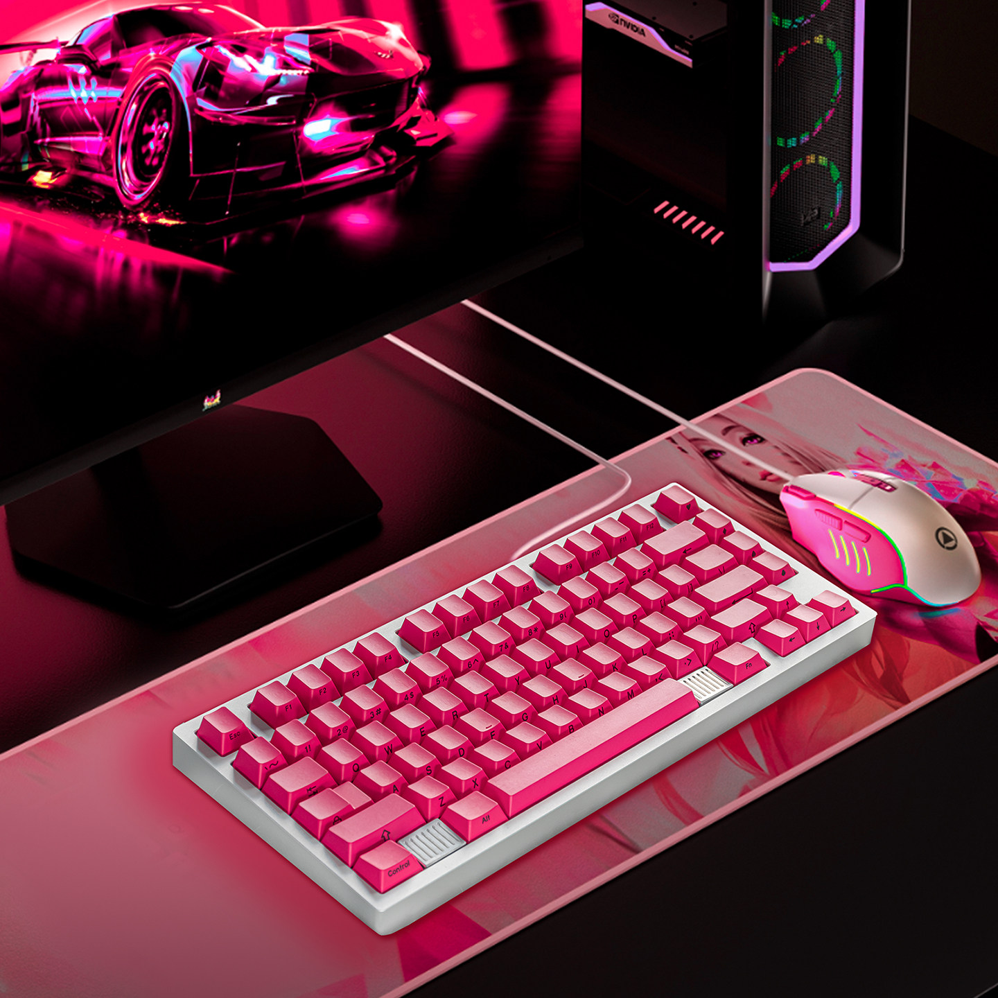 键客工场洋酒红玫瑰红粉红机械键盘键帽客制化pbt磁轴原厂高度,电脑硬件/显示器/电脑周边,键帽,淘宝优惠券,粉丝福利购,淘宝优惠卷