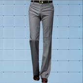 英伦百搭跳舞男裤 韩版 裤 男商务青年直筒阔脚西装 免烫垂感喇叭西裤