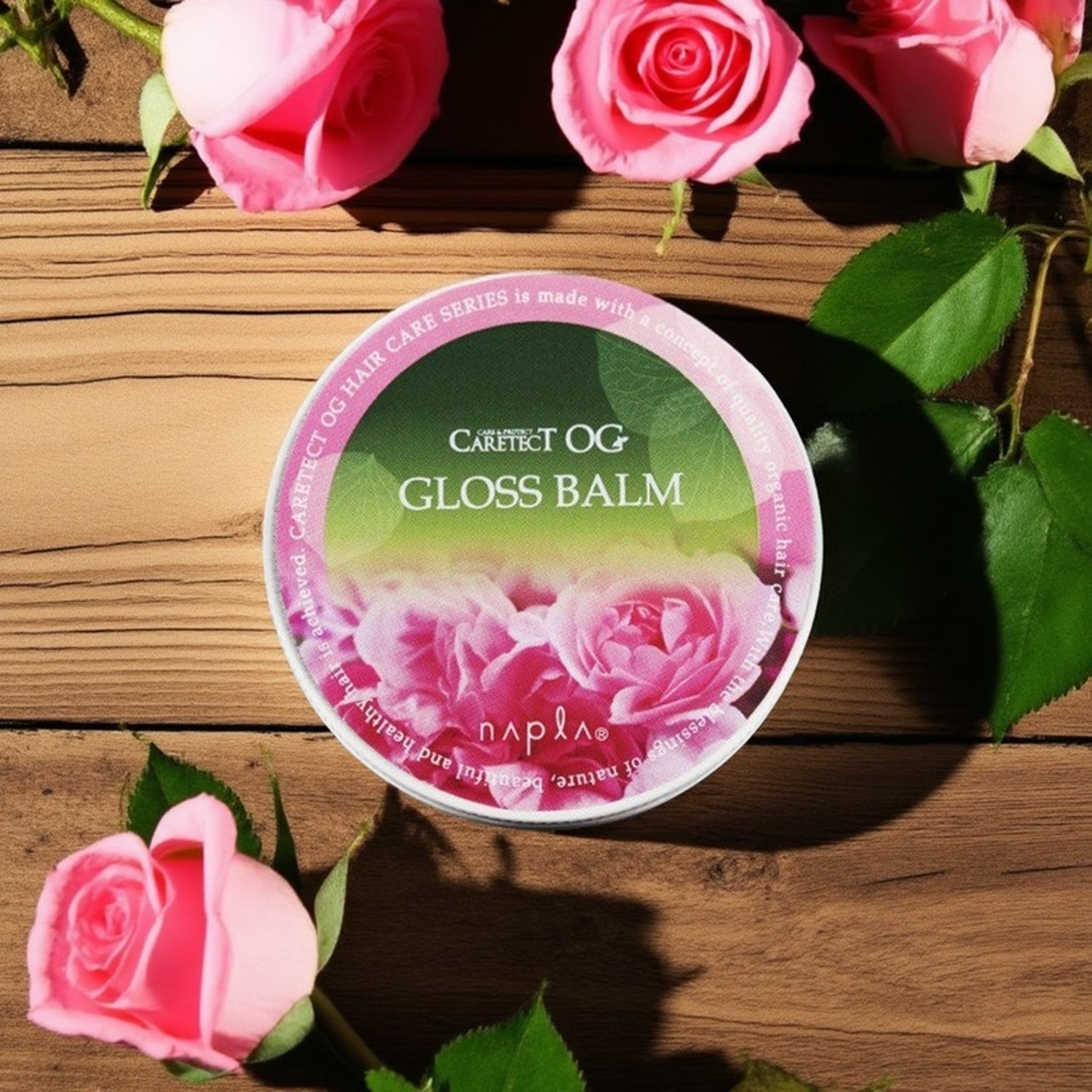日本NAPLA CARETECT GLOSS BALM亮泽护发膏有机造型霜发蜡无硅油