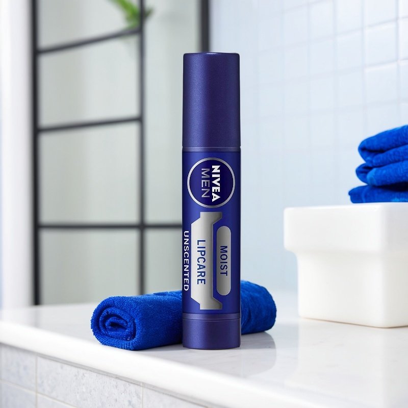 日本NIVEA妮维雅男士LIP CARE男士润唇膏保湿滋润抗干裂无香3.5g
