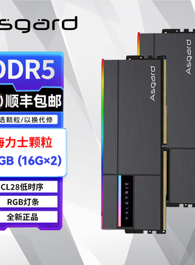 阿斯加特DDR5女武神6000/6400/6800博拉琪RGB华硕TUF吹雪联名16G