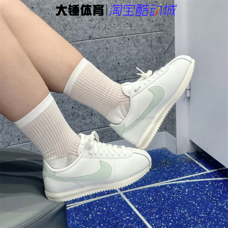 Nike/耐克Cortez白色复古百搭低帮休闲阿甘鞋跑步鞋DN1791-106