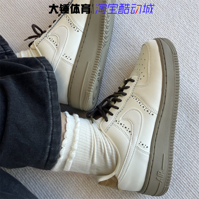 Nike/耐克Air Force 1 AF1白棕美拉德空军一号低帮板鞋FV3700-112 运动鞋new 板鞋 原图主图