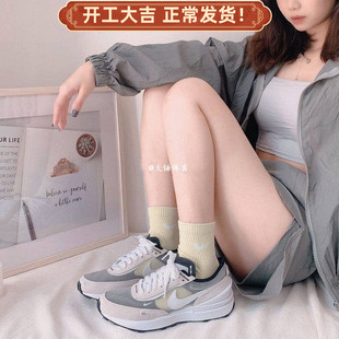 Nike/耐克WaffleOne白灰女小sacai休闲运动华夫鞋跑鞋 DC0481-100