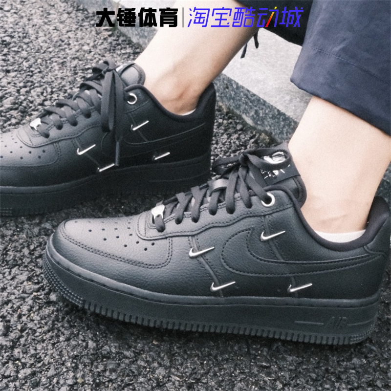 Nike/耐克AIR FORCE 1空军一号黑色耐磨低帮运动板鞋HQ1180-001