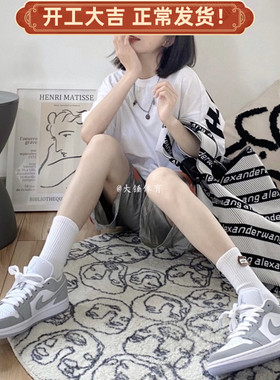 Air Jordan 1 Low 男女AJ1小Diro灰白烟灰雾霾低帮板鞋DC0774-105
