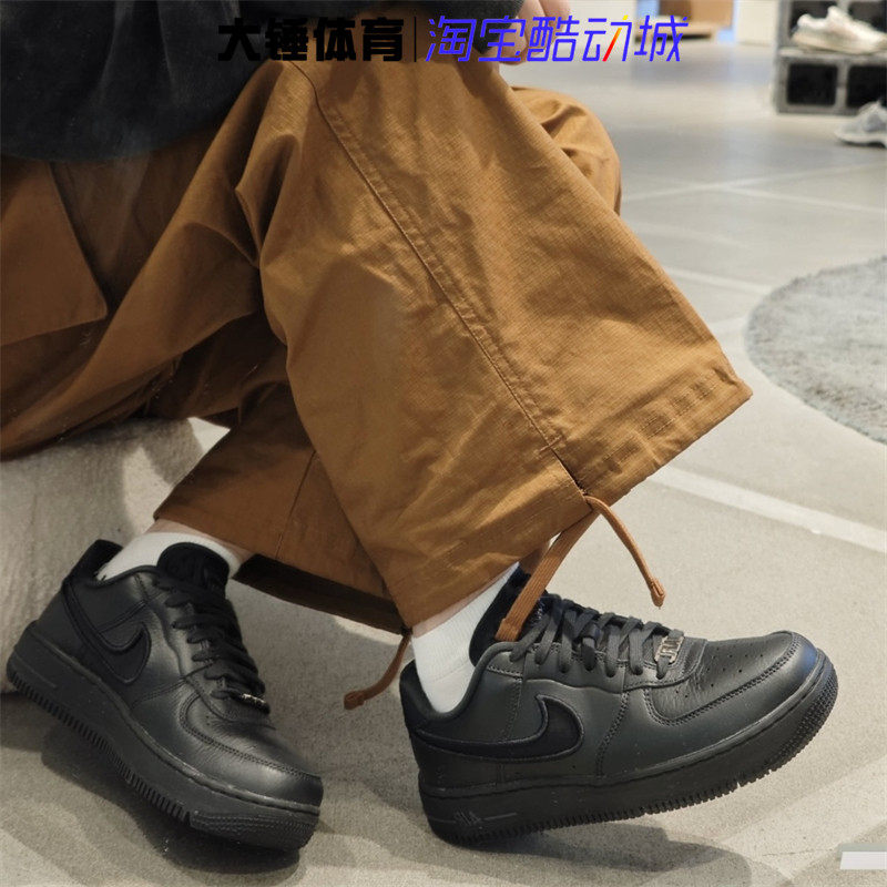 Nike/耐克AIR FORCE 1空军一号黑色百搭低帮运动板鞋FJ7409-001