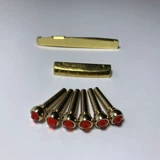 Золотая металлическая латунная гитара, 76mm