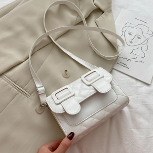 菱格小包包女包2020流行新款 网红小方包 百搭单肩斜挎剑桥包潮时尚