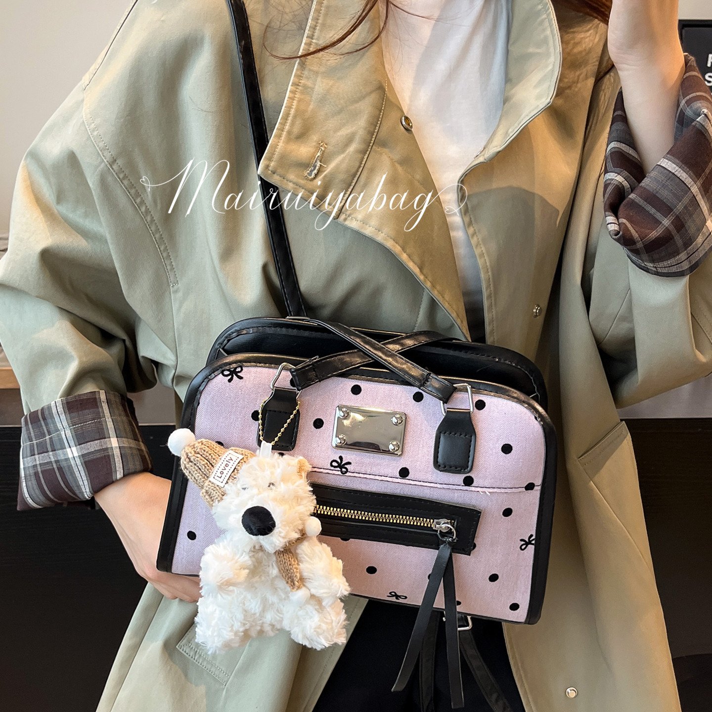 通勤大容量女式多功能双肩托特包