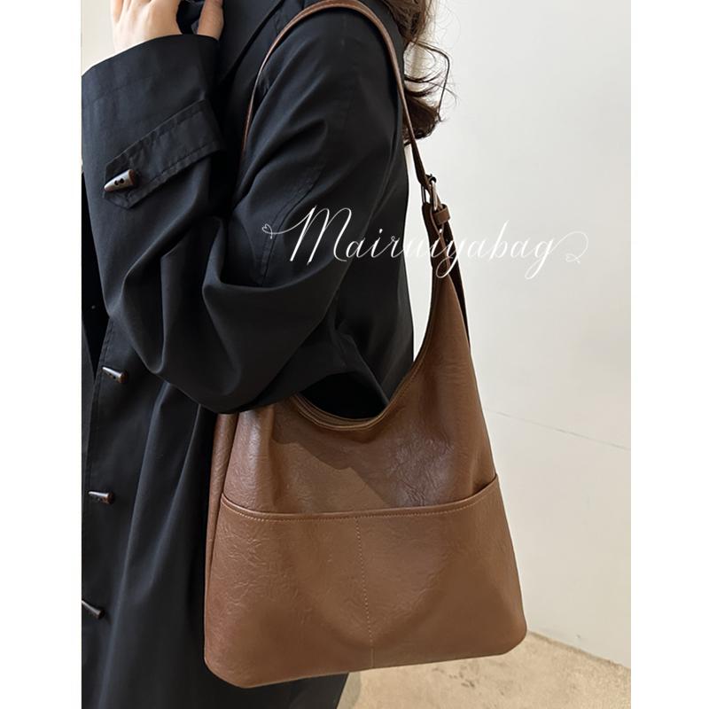 麦瑞雅高级感通勤腋下水桶托特包