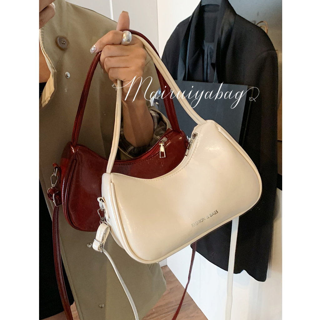 韩版温柔风百搭简约斜挎腋下包