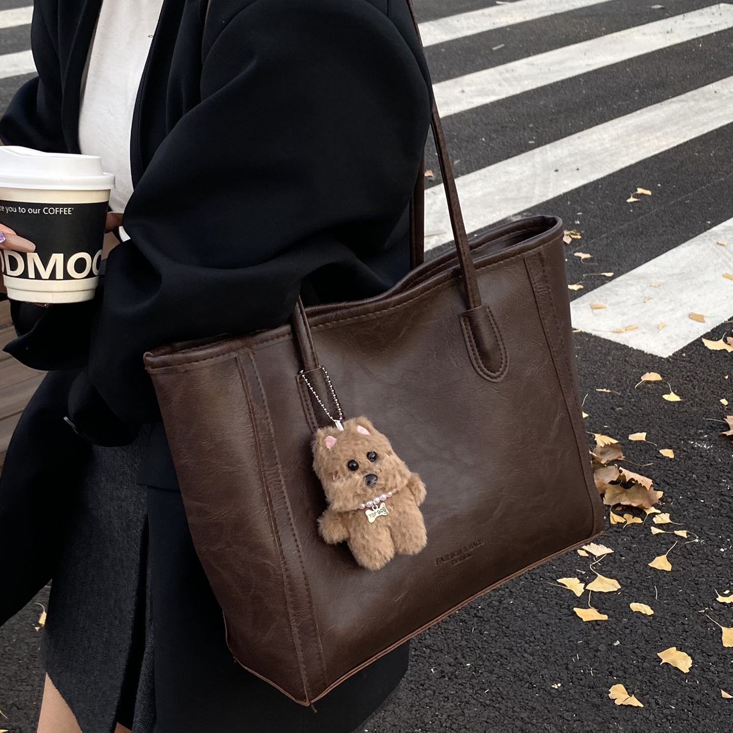 学生上课通勤大容量百搭托特包