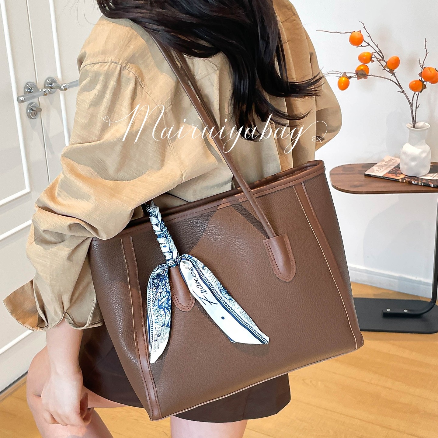 大容量单肩包2026春季新款复古女士手提包通勤时尚高级感潮托特包,箱包皮具/热销女包/男包,通用款女包,淘宝优惠券,粉丝福利购,淘宝优惠卷