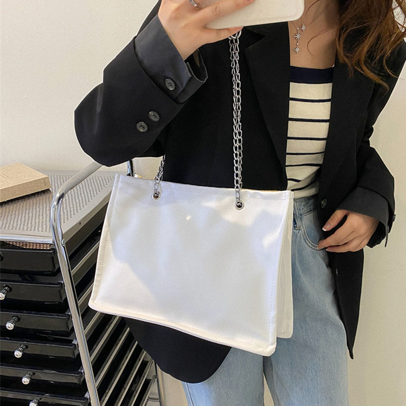 麦瑞雅大容量链条通勤单肩托特包