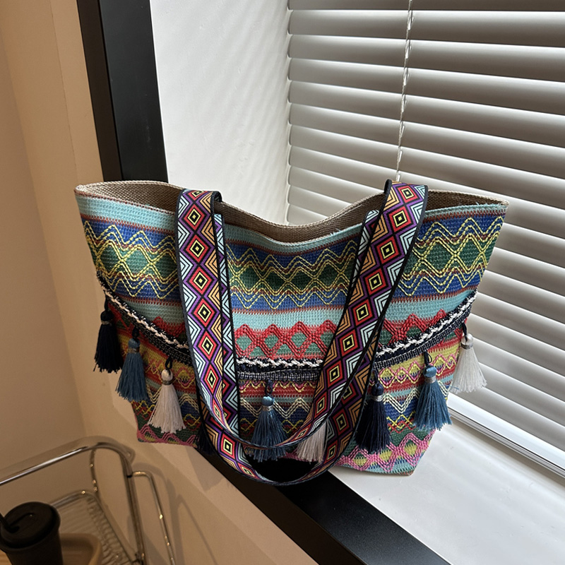 麦瑞雅个性国风流苏包潮流托特包