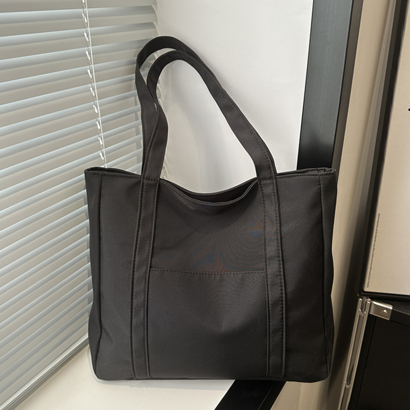 麦瑞雅通勤上课大容量帆布托特包