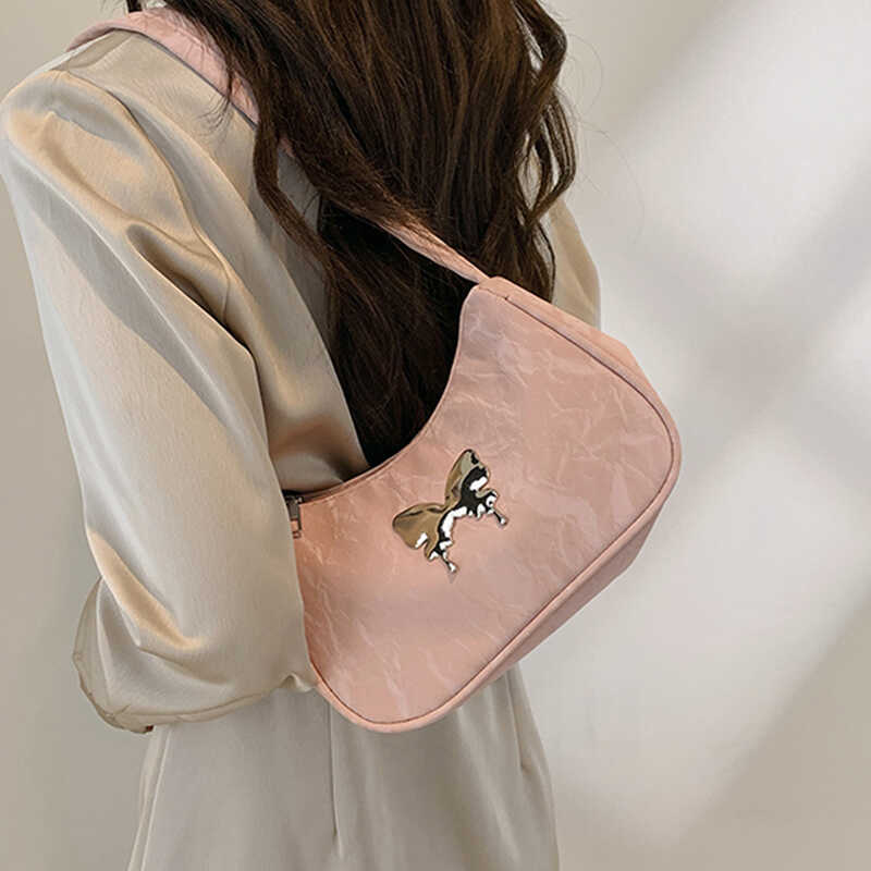 麦瑞雅蝴蝶时尚爆款单肩腋下包