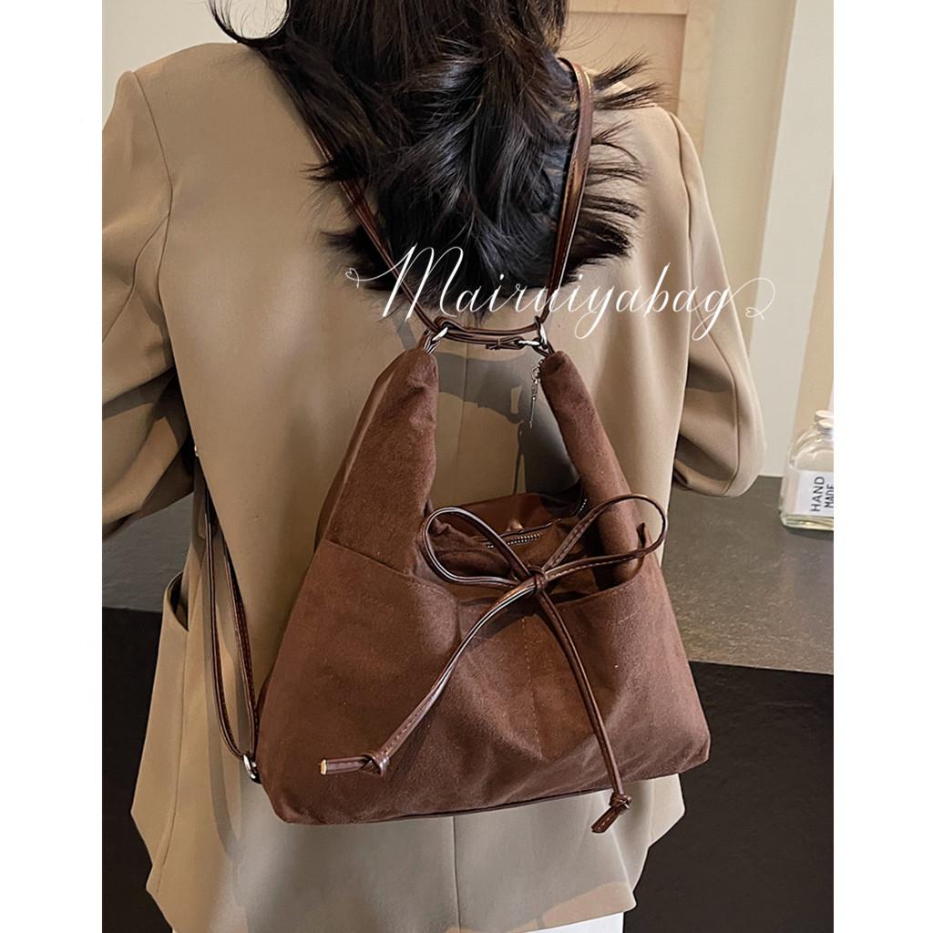 多功能复古磨砂双肩包麦瑞雅
