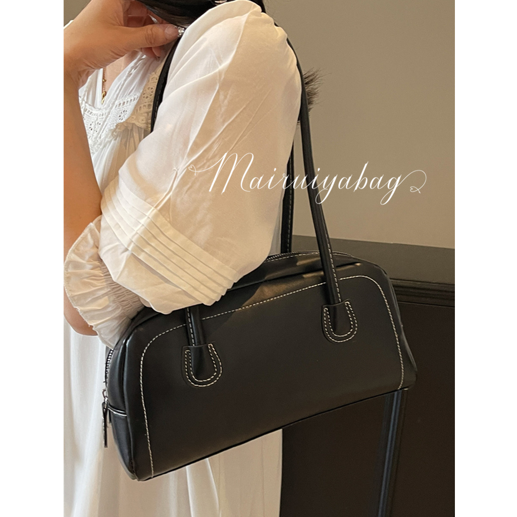 韩国小众腋下复古通勤单肩枕头包