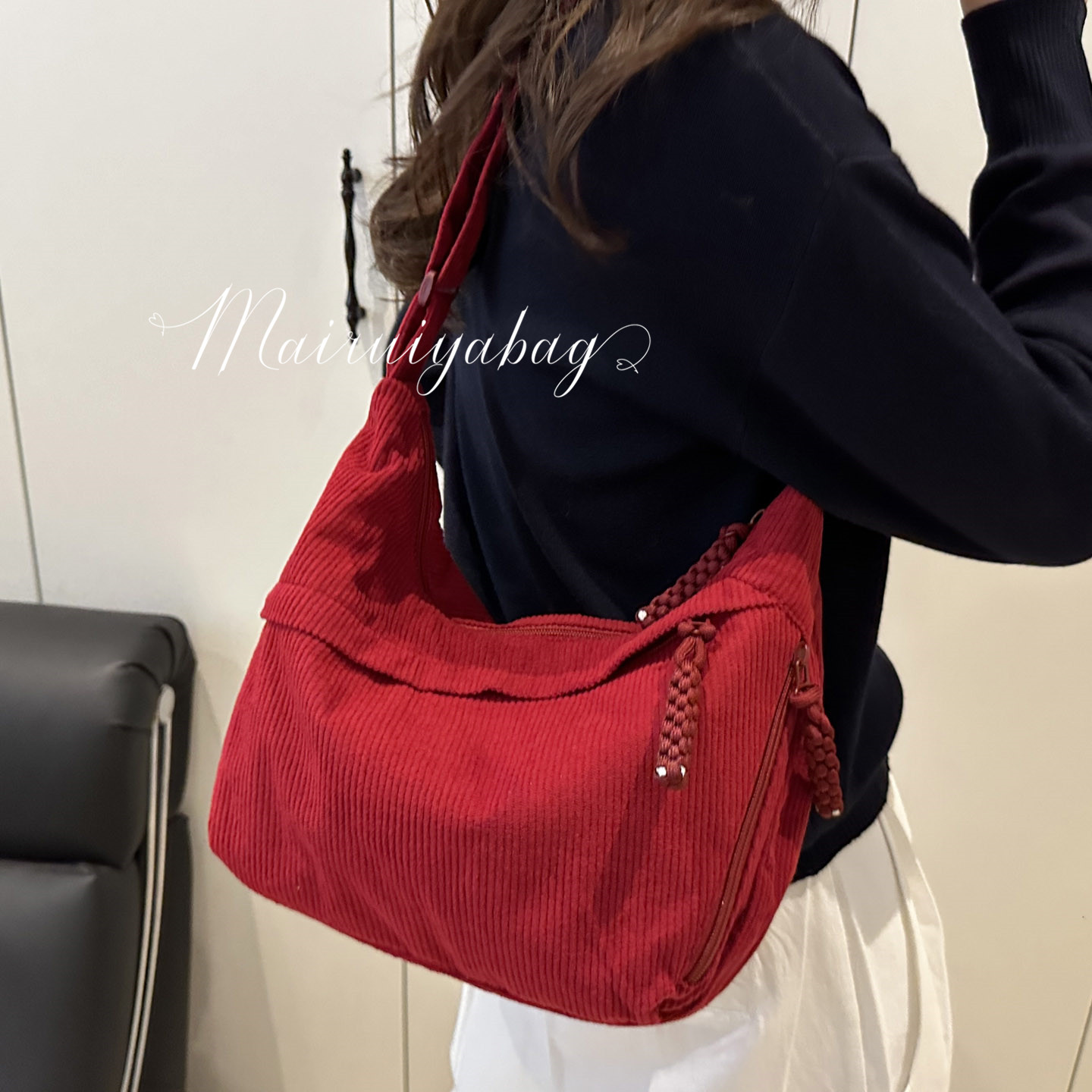 大容量韩系慵懒风上班通勤饺子包