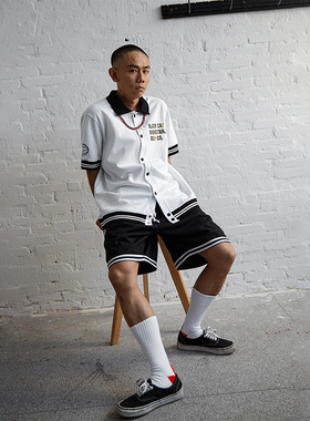 Taters and Rys美式复古街头90s篮球训练字母刺绣开衫出场服外套