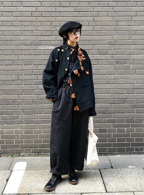 Taters and Rys美式复古瑞典C50毛呢改良款内胆可拆卸夹克外套