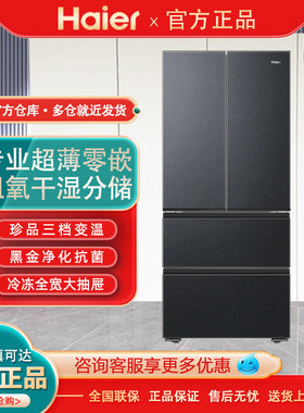 Haier/海尔 BCD-500WGHFDB5X8U1零嵌入超薄风冷无霜一级变频冰箱