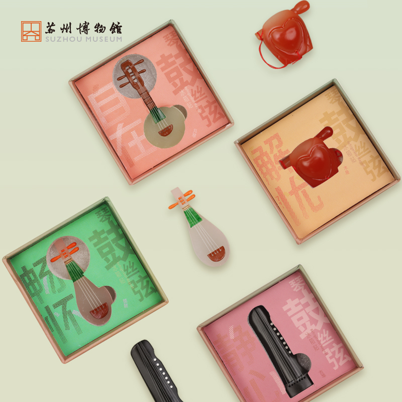 苏州博物馆琴鼓丝弦冰箱贴