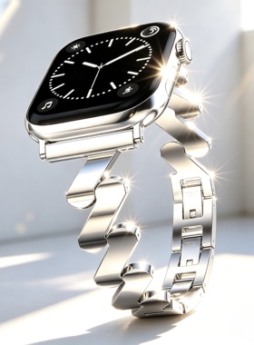 波浪表带适用vivo watch gt2金属华为fit3/4/5腕带小米手环红米56