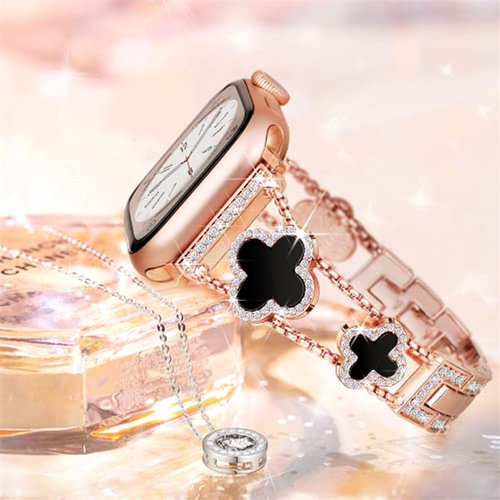 iwatch表带applewatch女四叶草