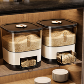日本米桶家用防虫防潮密封食品级米箱米面粉储存容器高端橱柜米缸