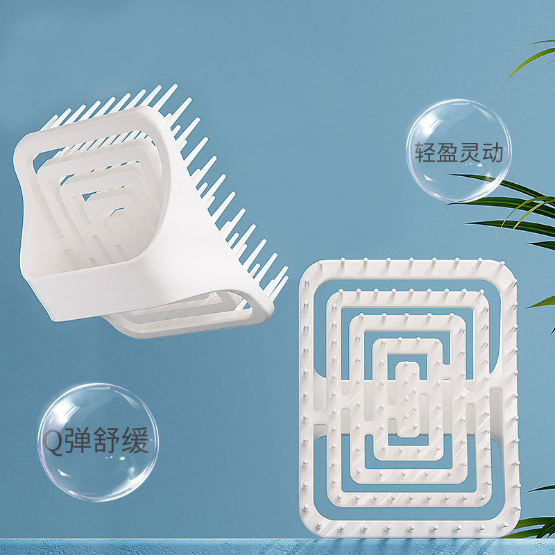 日本硅胶洗头刷按摩刷洗头发神器洗发梳子头部刷子头皮止痒抓头器,家庭/个人清洁工具,沐浴按摩用品,淘宝优惠券,粉丝福利购,淘宝优惠卷