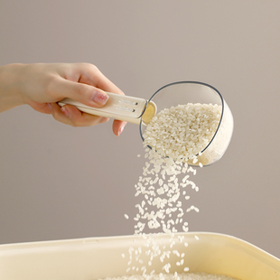 日本舀米勺挖面勺面粉铲子厨房五谷杂粮勺子食品级量勺米面舀家用