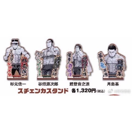 日谷现货 黄金神威 周边 jump shop 限定 JS 半身立牌摆件 木质