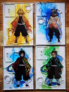 日谷现货 鬼灭之刃 jump shop 限定 JS 亚克力立牌摆件 笔架 日版