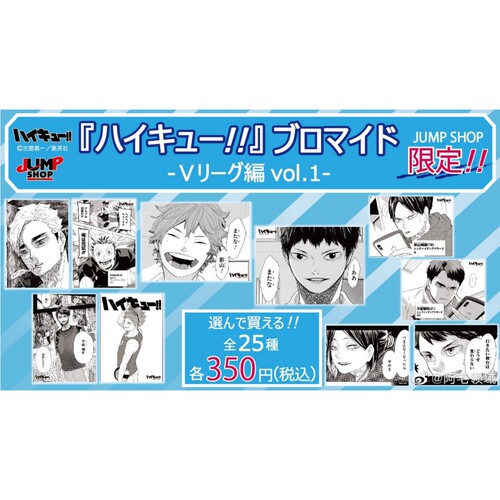 日谷现货 排球少年 jump shop 相卡生写 JS 第三弹 成年版 日版