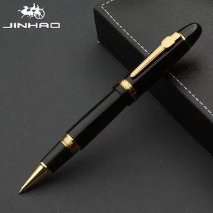 金豪159宝珠笔金属夹中性签字螺旋笔帽笔高档学生老师礼物走珠笔