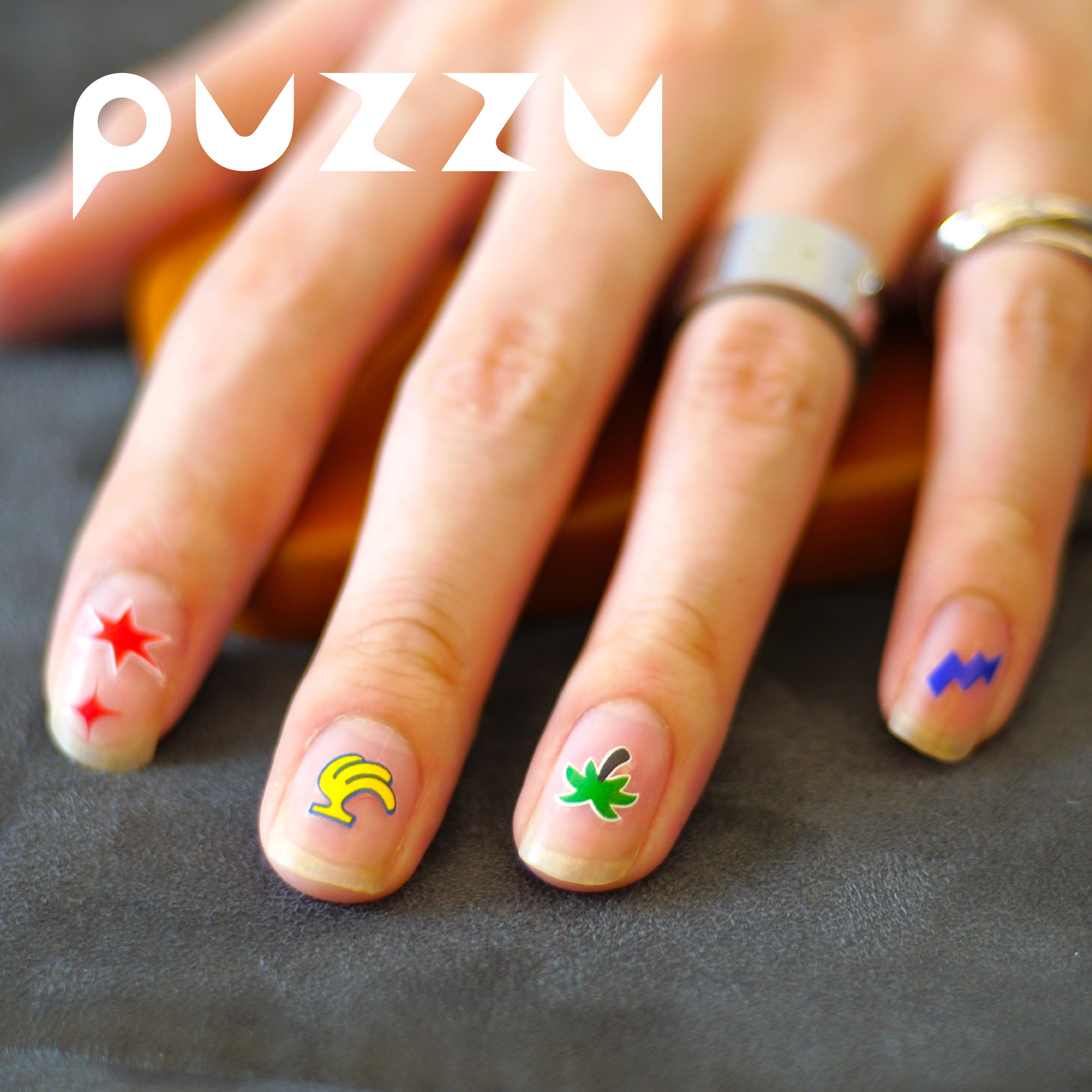 PuzzyPop创意美甲贴纸防水装饰