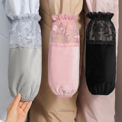 洋气袖套女士羽绒服袖口防脏神器高级感上班专用耐脏套袖女式护袖