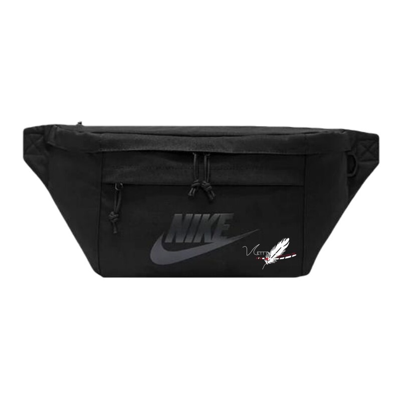 Nike耐克黑色Logo腰包男女通用大容量运动斜挎休闲胸包BA5751-010