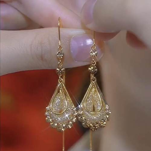 小众设计气质长款流苏显瘦耳坠