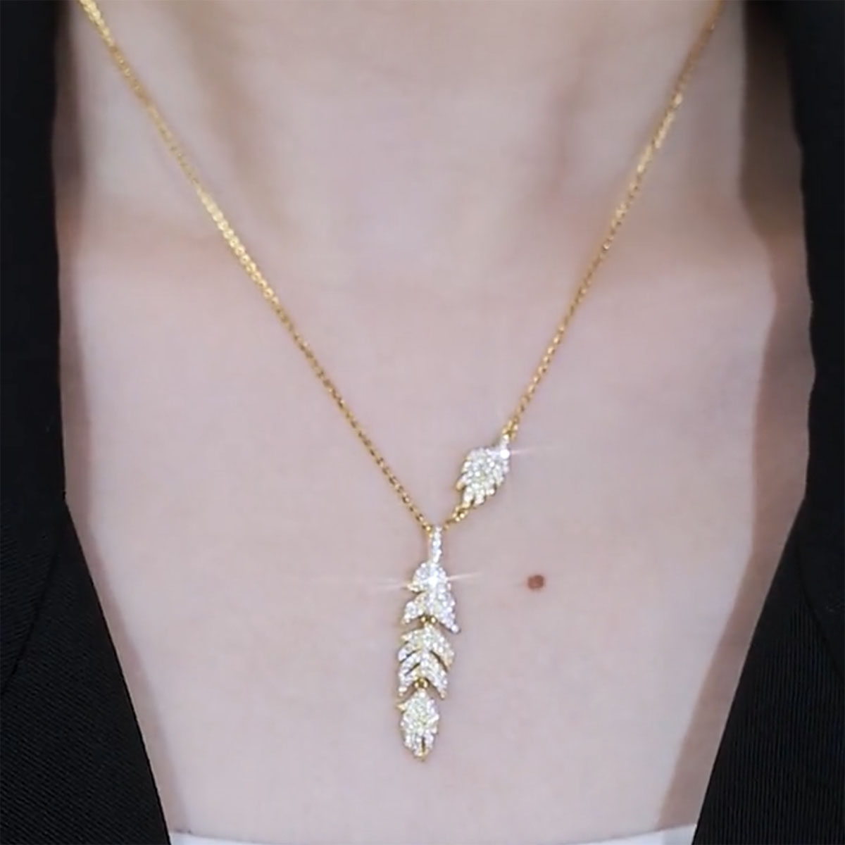 一夜暴富项链女锁骨链