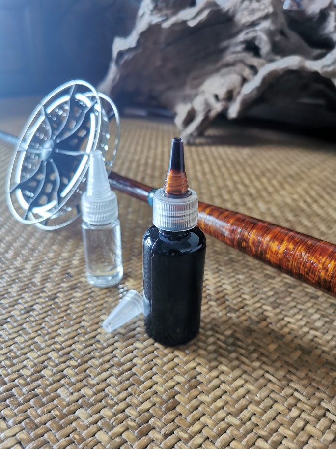 盘车溪流鱼竿手把节DIY藤条漆 藤条亮光漆 速干套装 非大漆