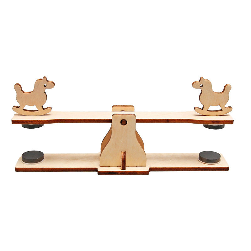 科学小实验磁力跷跷板 中小学生科技小制作创意diy材料包物理教具