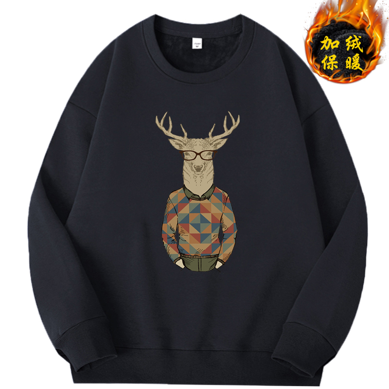 卫衣男加绒潮流潮牌ins长袖外套